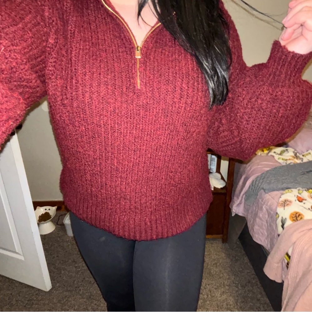 Burgundy Sweater